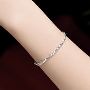 Silver Beaded Bracelets