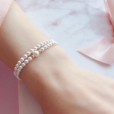  beaded pearl bracelet