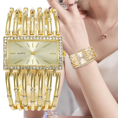 Women's Diamond Rectangle Watches 